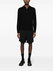 PS Paul Smith fine-knit polo shirt - Zwart
