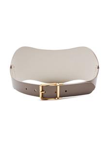 Altuzarra reversible leather corset belt - Bruin