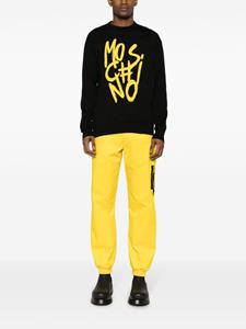 Moschino tapered stretch-cotton trousers - Geel