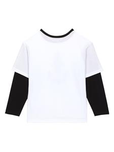 Dolce & Gabbana Kids anchor-print long-sleeve T-shirt - Wit