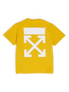 Off-White Kids Arrows-print cotton T-shirt - Geel