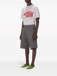 JW Anderson deconstructed frayed cotton shorts - Grijs