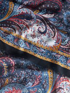 ETRO paisley-print modal-cashmere scarf - Blauw