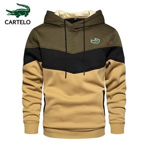CARTELO nieuwe hoogwaardige merk herenhoodie borduren herfst en winter hiphop straat trui met capuchon paar hoodie