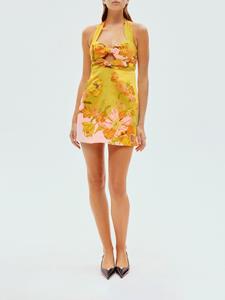 ALEMAIS Silas mini-jurk met bloemenprint - Geel