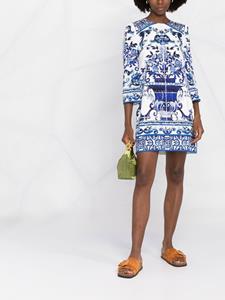 Dolce & Gabbana Mini-jurk met print - Blauw