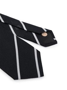 Paul Smith striped silk tie - Zwart