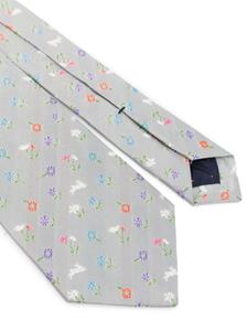 Paul Smith Rabbit silk tie - Grijs