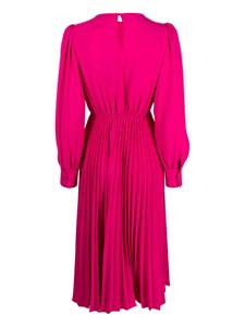 NISSA pleated-skirt midi dress - Roze