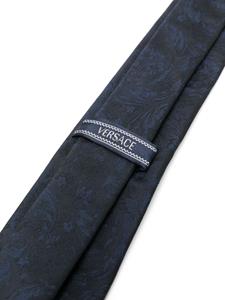 Versace Barocco silk tie - Blauw