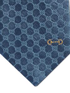 Gucci Stropdas met monogram - Blauw