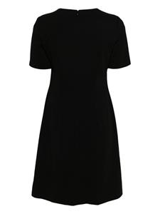 DKNY short-sleeve pleat-detail minidress - Zwart
