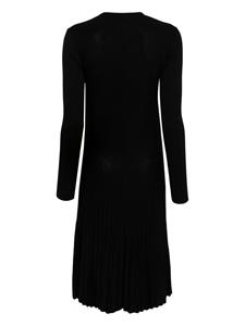 MRZ virgin wool midi dress - Zwart