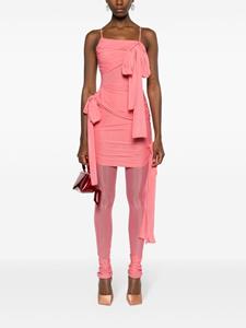Blumarine asymmetric sash-detailing minidress - Roze
