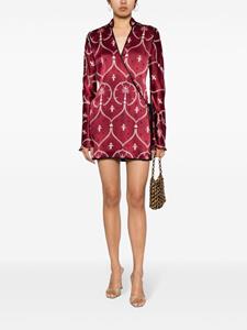 Johanna Ortiz paisley-print silk minidress - Rood