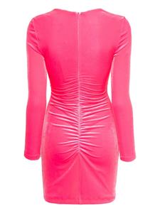 NISSA velvet mini dress - Roze