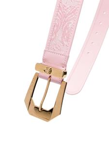 Versace Barocco Medusa Heritage leather belt - Roze