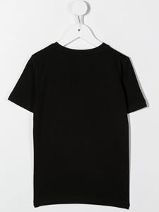 BOSS Kidswear T-shirt met geometrische print - Zwart