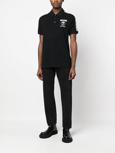 Moschino Poloshirt met logoprint - Zwart