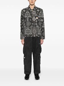 AAPE BY *A BATHING APE logo-print straight-leg trousers - Zwart