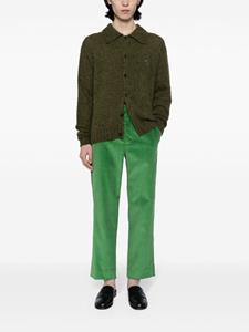 BODE straight-leg cotton corduroy trousers - Groen