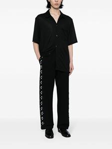 BODE Concord beaded cotton trousers - Zwart