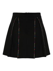 NISSA pleated mini skirt - Zwart