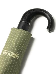 Moschino Paraplu met logoprint - Groen