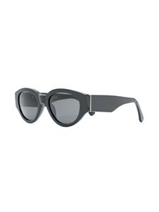 Retrosuperfuture zonnebril met ovalen frame - Zwart