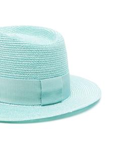 Maison Michel André interwoven fedora hat - Blauw