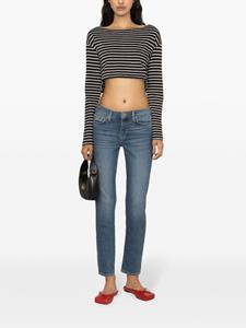 7 For All Mankind Roxanne mid-rise slim-cut jeans - Blauw