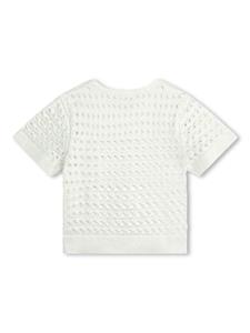 Chloé Kids Opengebreid T-shirt - Wit