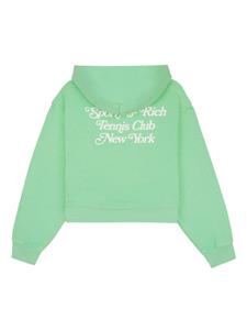 Sporty & Rich NY Tennis Club cropped hoodie - Groen