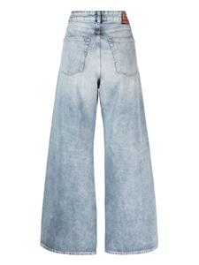 Diesel high-rise wide-leg jeans - Blauw