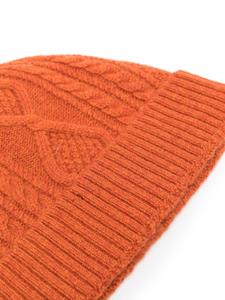 Ralph Lauren RRL Aran-knit cashmere beanie - Oranje