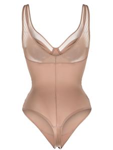 SPANX Shaping mesh-panel bodysuit - Bruin