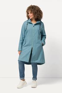 Ulla Popken Softshelljacke HYPRAR Softshell-Longjacke wasserabweisend Kapuze