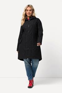 Ulla Popken Softshelljacke HYPRAR Softshell-Longjacke wasserabweisend Kapuze