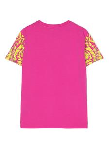 Versace Kids Barocco Silhouette T-shirt - Roze