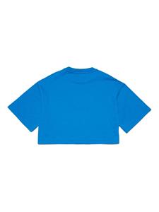 Diesel Kids Katoenen T-shirt - Blauw