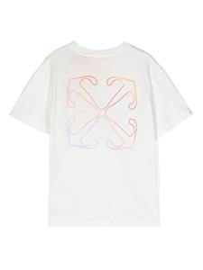 Off-White Kids logo-print cotton T-shirt - Wit