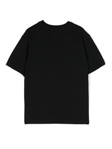 Off-White Kids logo-print cotton T-shirt - Zwart