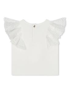 Chloé Kids Shirt met geborduurd logo - Wit