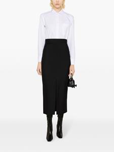 Alexander McQueen tailored wool midi skirt - Zwart