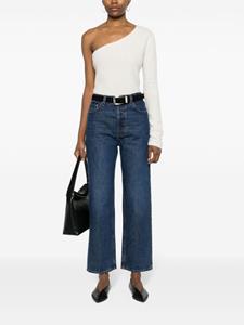 TOTEME high-rise cropped straight-leg jeans - Blauw