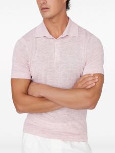 Brunello Cucinelli Poloshirt met geribde kraag - Roze