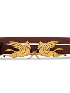 ETRO Pegaso-buckle leather belt - Bruin