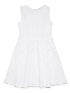 Nº21 Kids Katoenen jurk met opgestikte zak - Wit