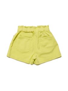 Diesel Kids Shorts met elastische taille - Geel