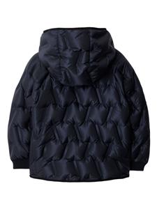 Burberry Kids Donsjack met capuchon - Blauw